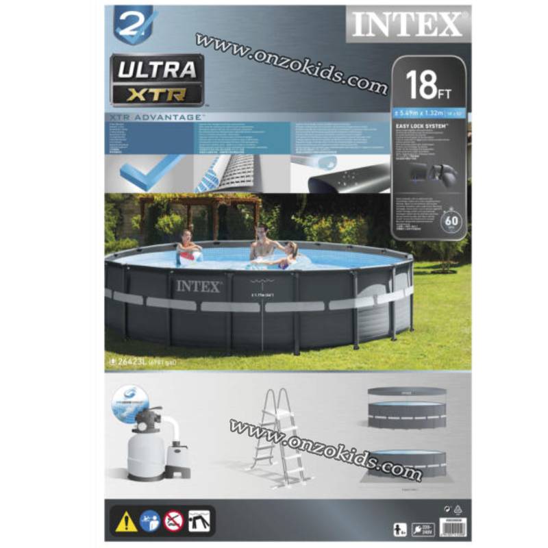 Piscine tubulaire ronde avec accessoires 549 x 132 cm | Intex – Image 8