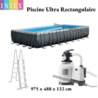 Piscine hors sol ultra rectangulaire 975 x 488 x 132 cm – Intex