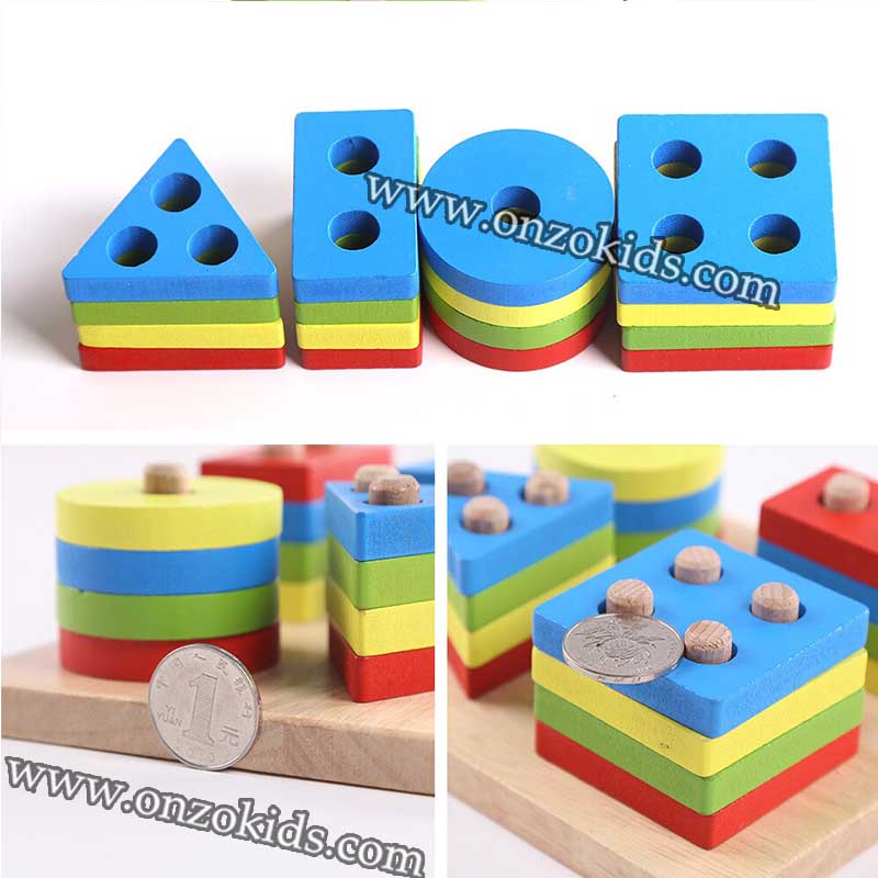 Empileur de Formes géométriques Montessori – Image 4