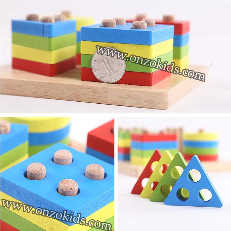 Empileur de Formes géométriques Montessori – Image 7