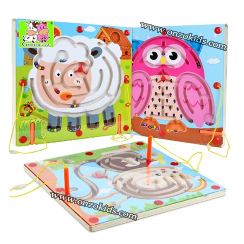 Cartoon animal magnetic maze pour enfant | FlyAC – Image 2