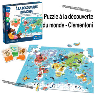 Puzzle à la découverte du monde - Clementoni