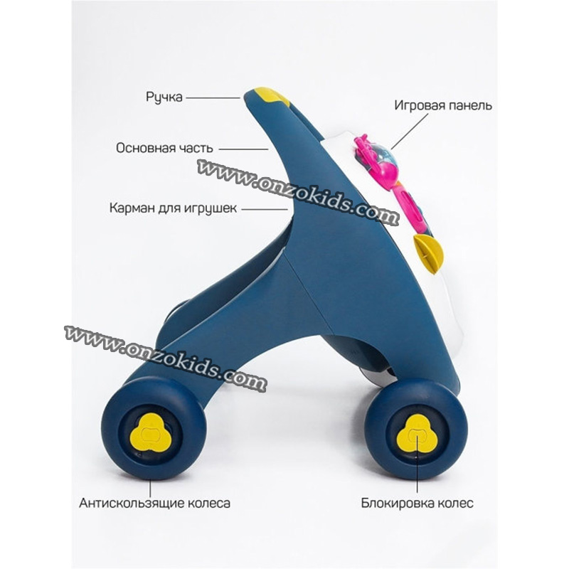 Trotteur marcheur avec jouets d'eveil 2 en 1 - Abero – Image 12