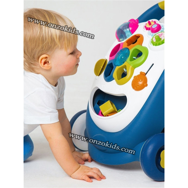 Trotteur marcheur avec jouets d'eveil 2 en 1 - Abero – Image 2