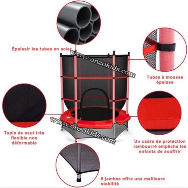 Trampoline pour enfants 1,40 m charge max. 45 KG – Image 11