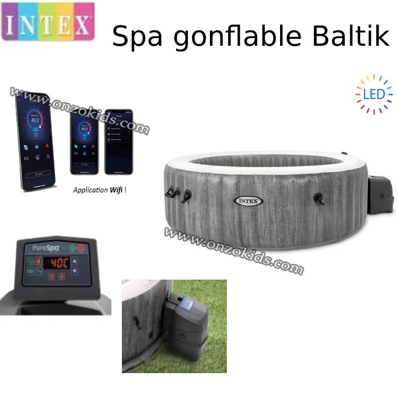 Spa gonflable baltik 4 places 196 x 071 cm | Intex