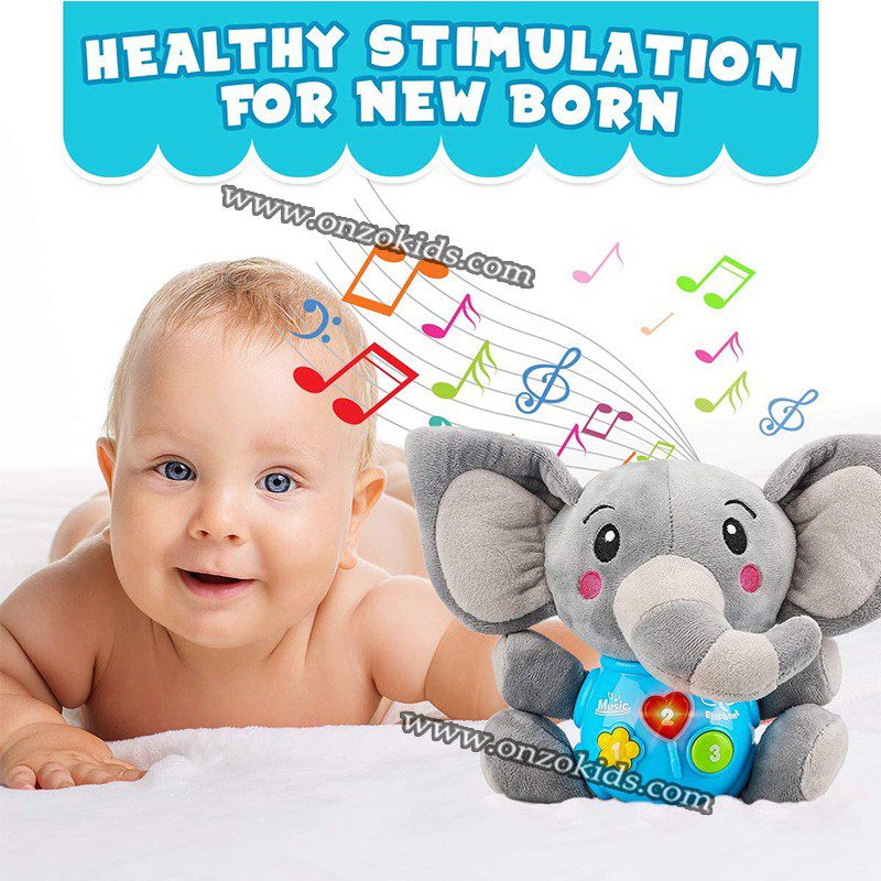 Super Éléphant Musical en peluche