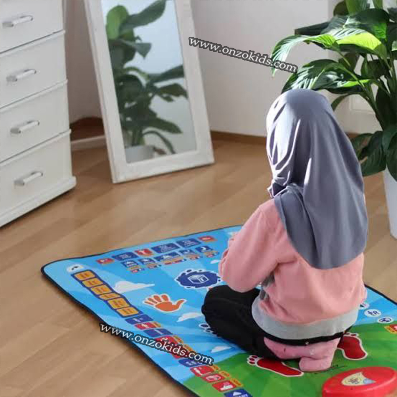 Tapis de prière musulman interactif et éducatif pour les enfants