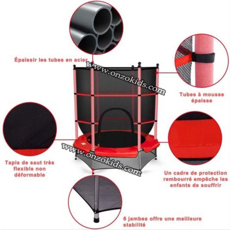 Trampoline pour enfants 1,40 m charge max. 50 KG – Image 10