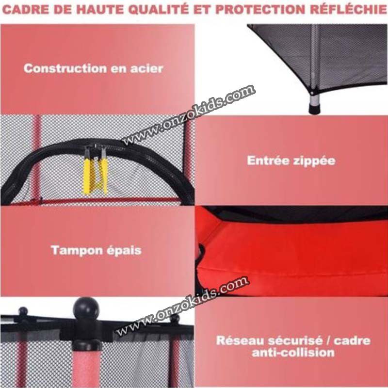 Trampoline pour enfants 1,40 m charge max. 50 KG – Image 11