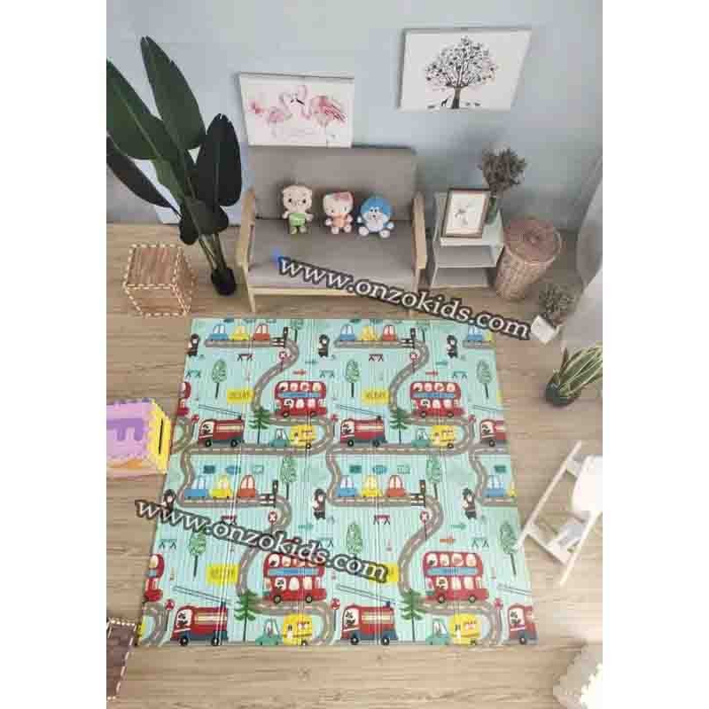 Tapis de jeu pour bébé pliant | Double face - Chelitte petite modèle
