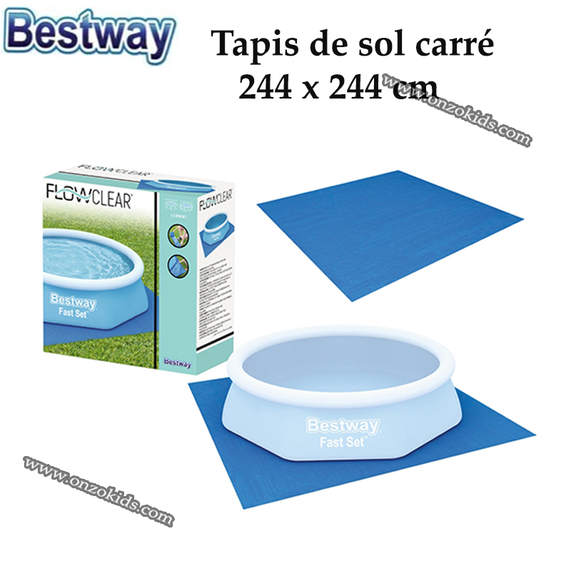 Tapis de sol carré 244 x 244 cm | Bestway