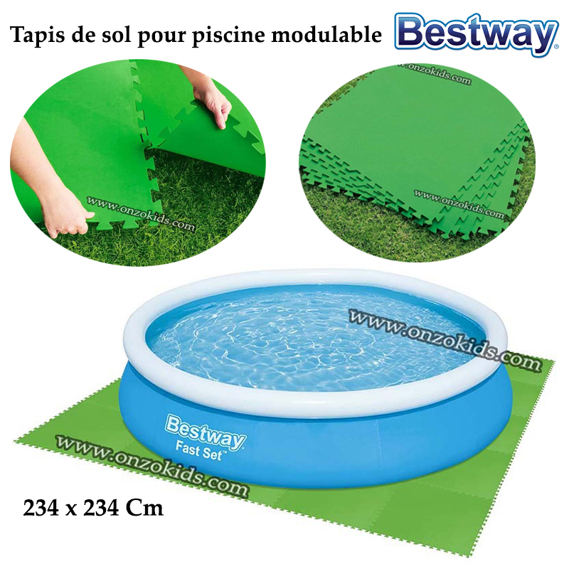 Tapis de sol pour piscine modulable 234 x 234 Cm - Bestway