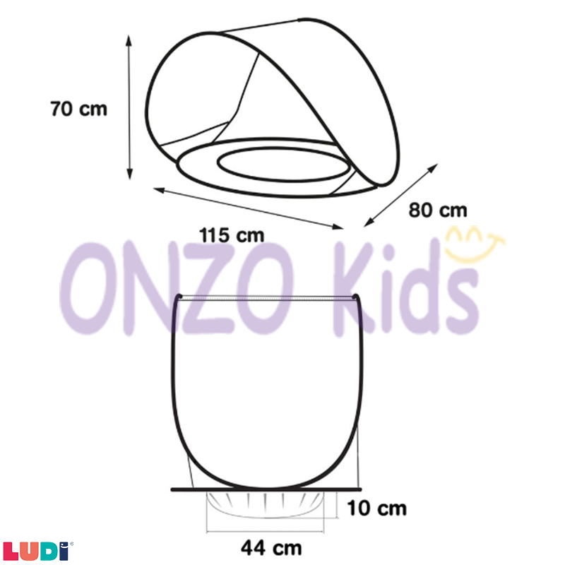 Tente multifonctionnelle pour bébé - LUDI – Image 7