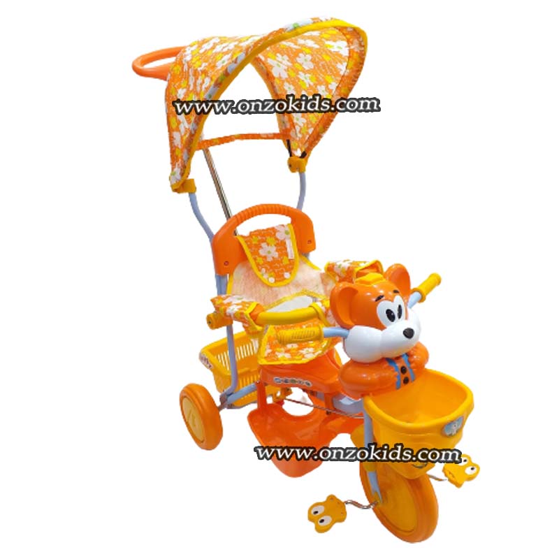 Vélo Tricycle scooter à pédales avec tige de guidage – Image 11