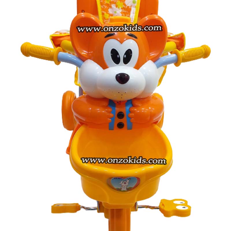 Vélo Tricycle scooter à pédales avec tige de guidage – Image 12