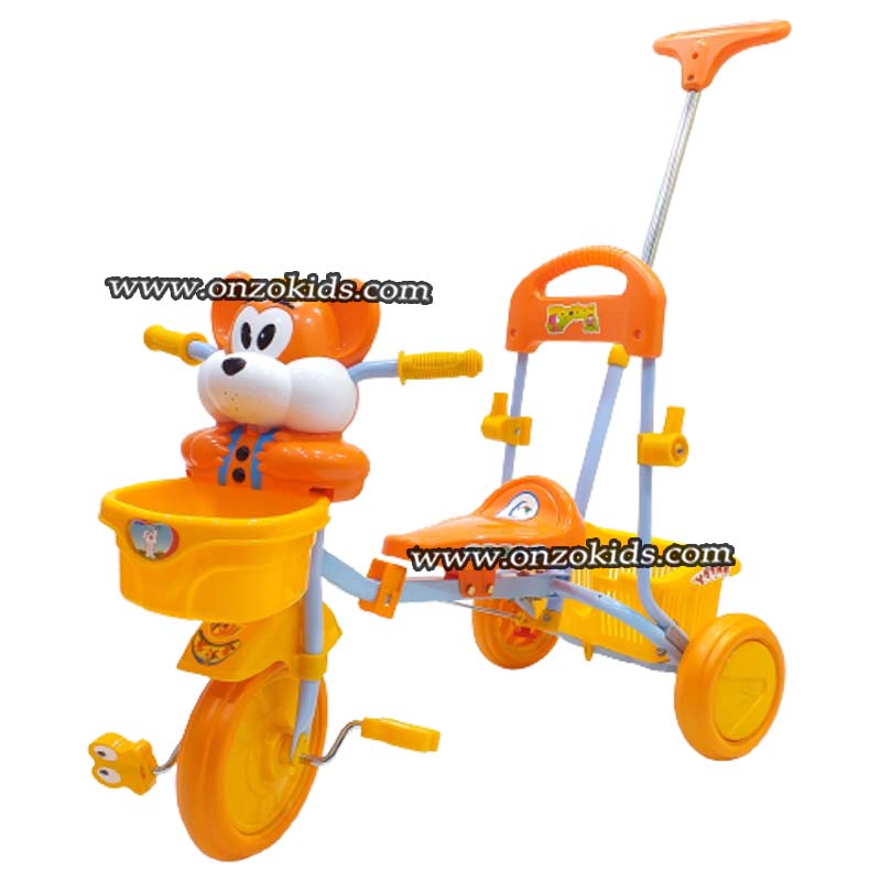 Vélo Tricycle scooter à pédales avec tige de guidage – Image 3
