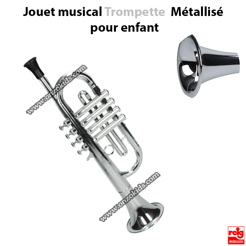Jouet musical Trompette Métallisé pour enfant - Reig Toys