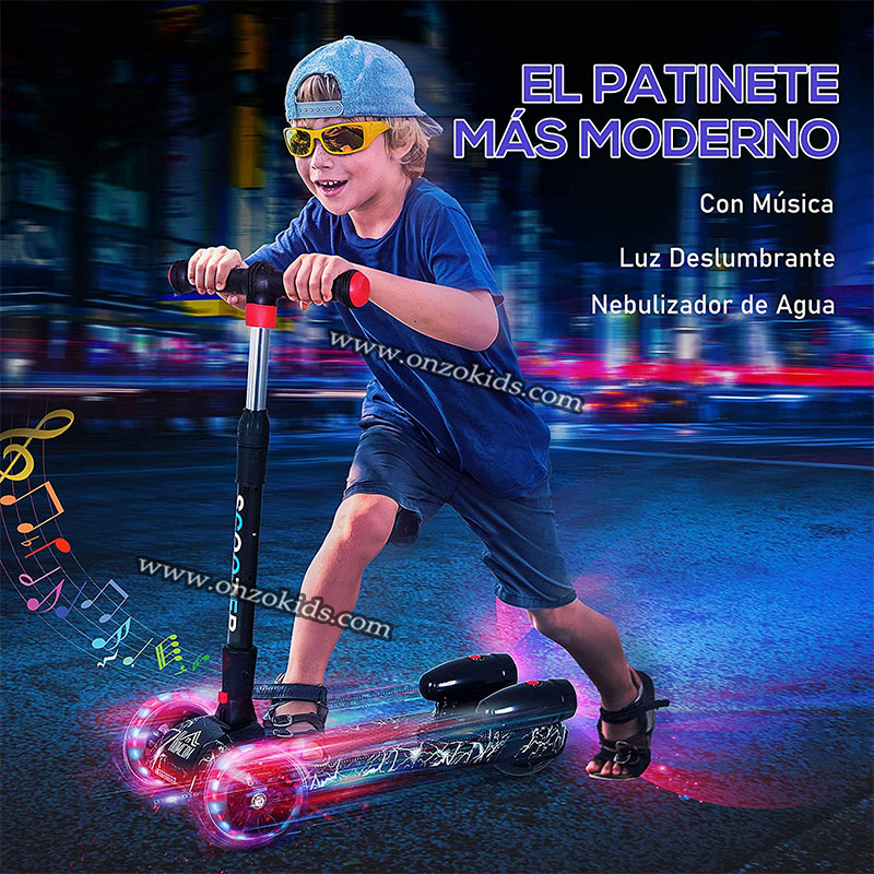 Trottinette Musicale avec Vapeur et Bluetooth pour enfants – Image 8