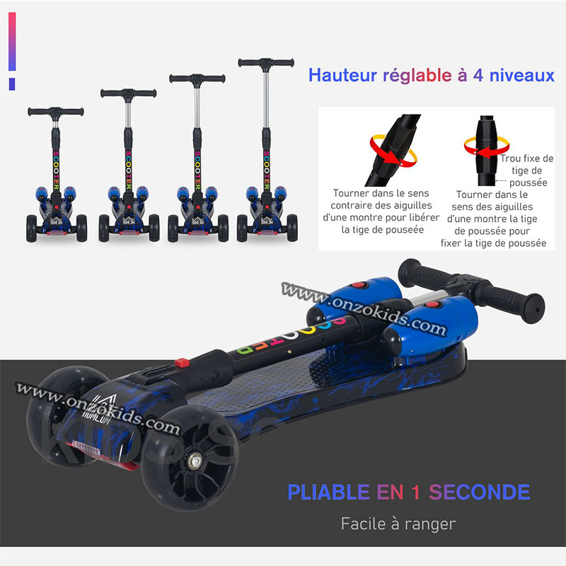 Trottinette Musicale avec Vapeur et Bluetooth pour enfants – Image 10