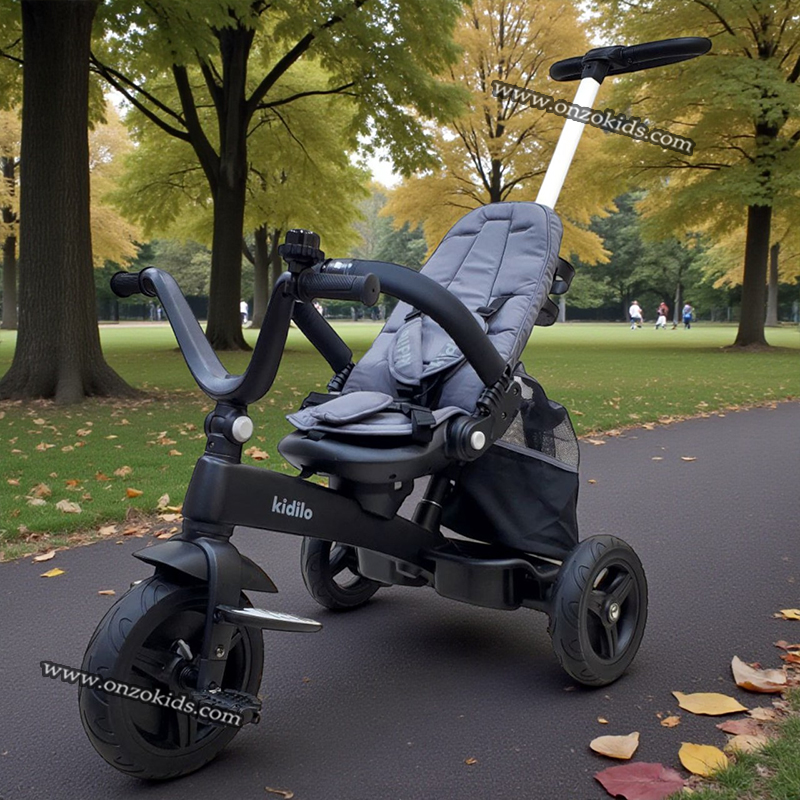 Poussette Tricycle évolutif 360 pour bébé - kidilo – Image 3