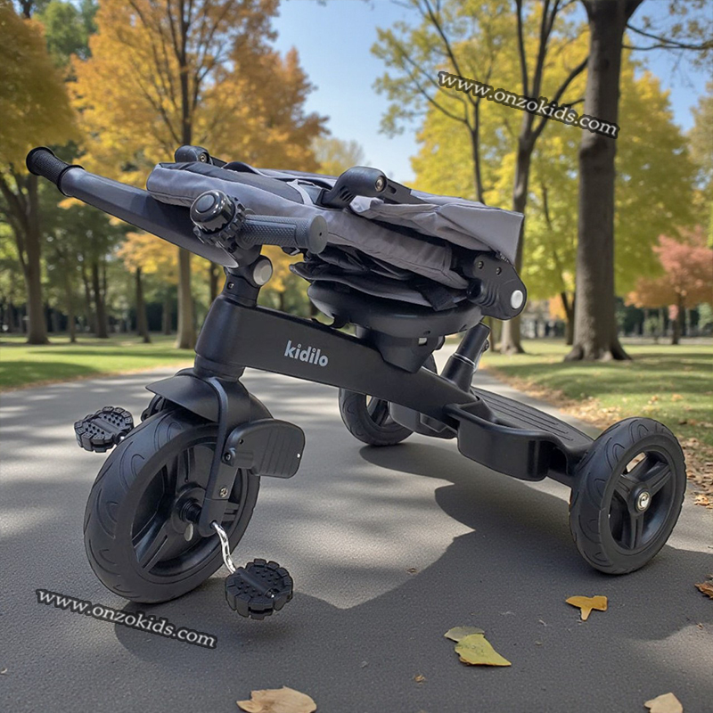 Poussette Tricycle évolutif 360 pour bébé - kidilo – Image 7
