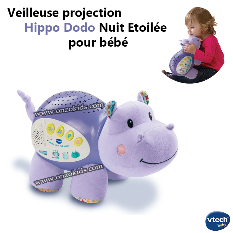 Veilleuse projection Hippo Dodo Nuit Etoilée pour bébé | Vtech