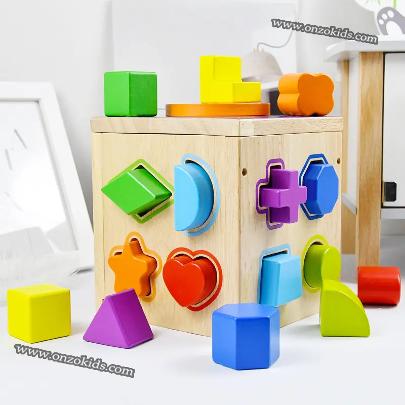 Blocs de construction géométriques assortis pour enfants – Image 3