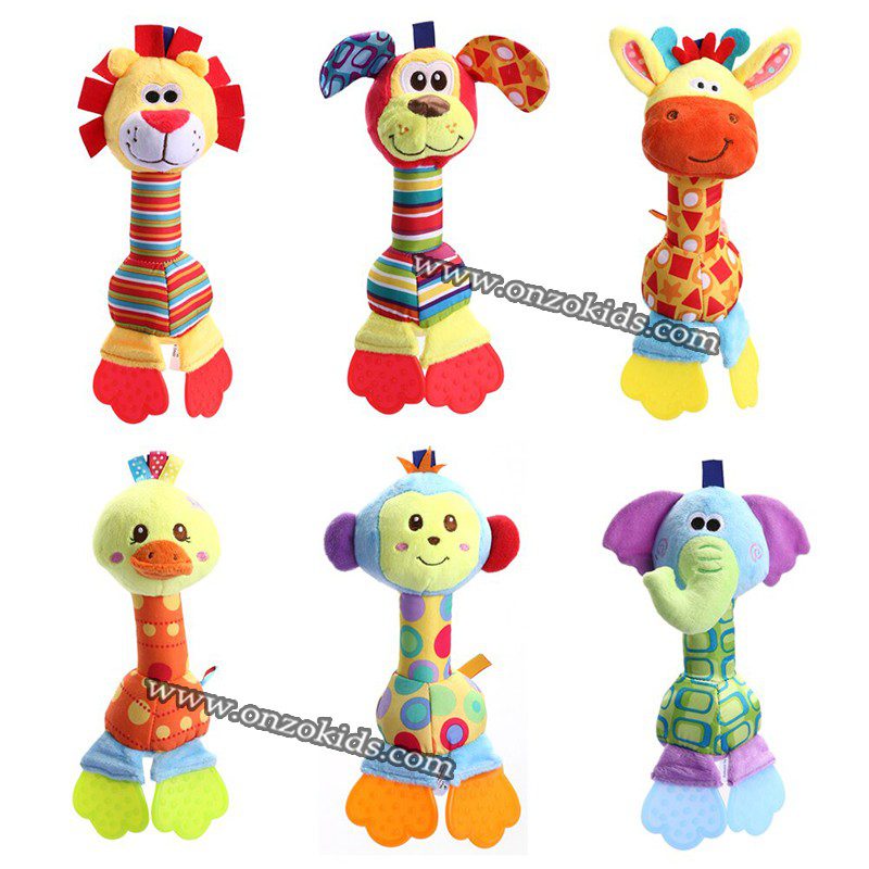 Hochets en peluche avec amuse dent – Image 8