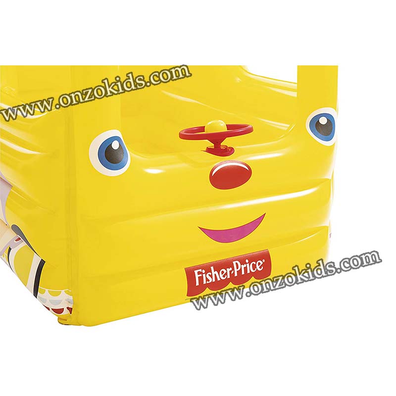 Parc de jeux en forme de bus scolaire gonflable – Image 3