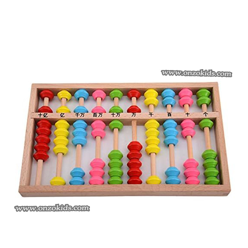 Soroban, Calculatrice de comptage pour l'éducation des enfants 10 Tiges – Image 2