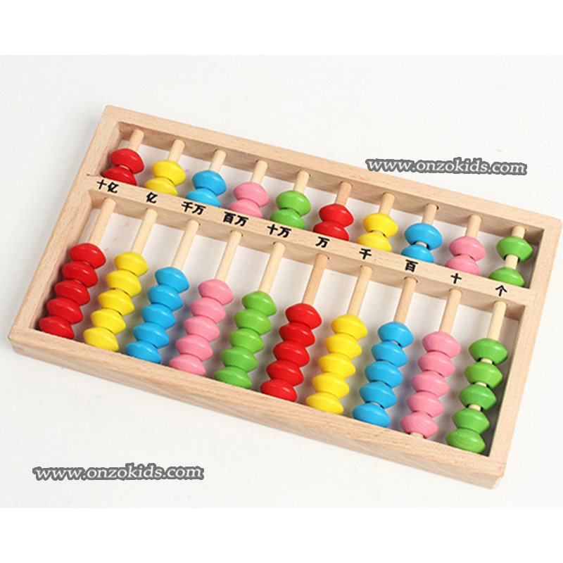 Soroban, Calculatrice de comptage pour l'éducation des enfants 10 Tiges – Image 3