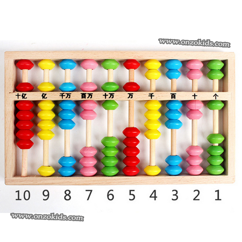 Soroban, Calculatrice de comptage pour l'éducation des enfants 10 Tiges – Image 4