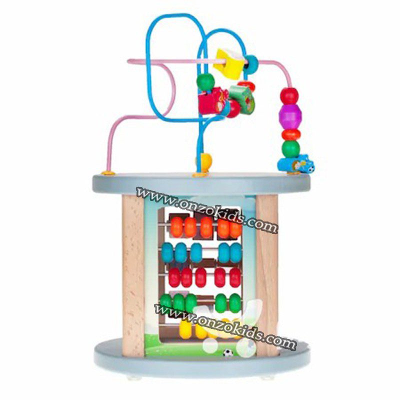 Coffre au trésor de perles en bois éducatif 5en1 – Image 6