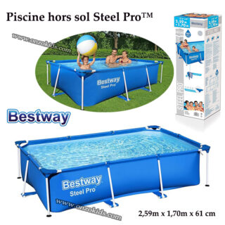 Piscine hors sol Steel Pro™ 259 x 170 x 61 cm - Bestway