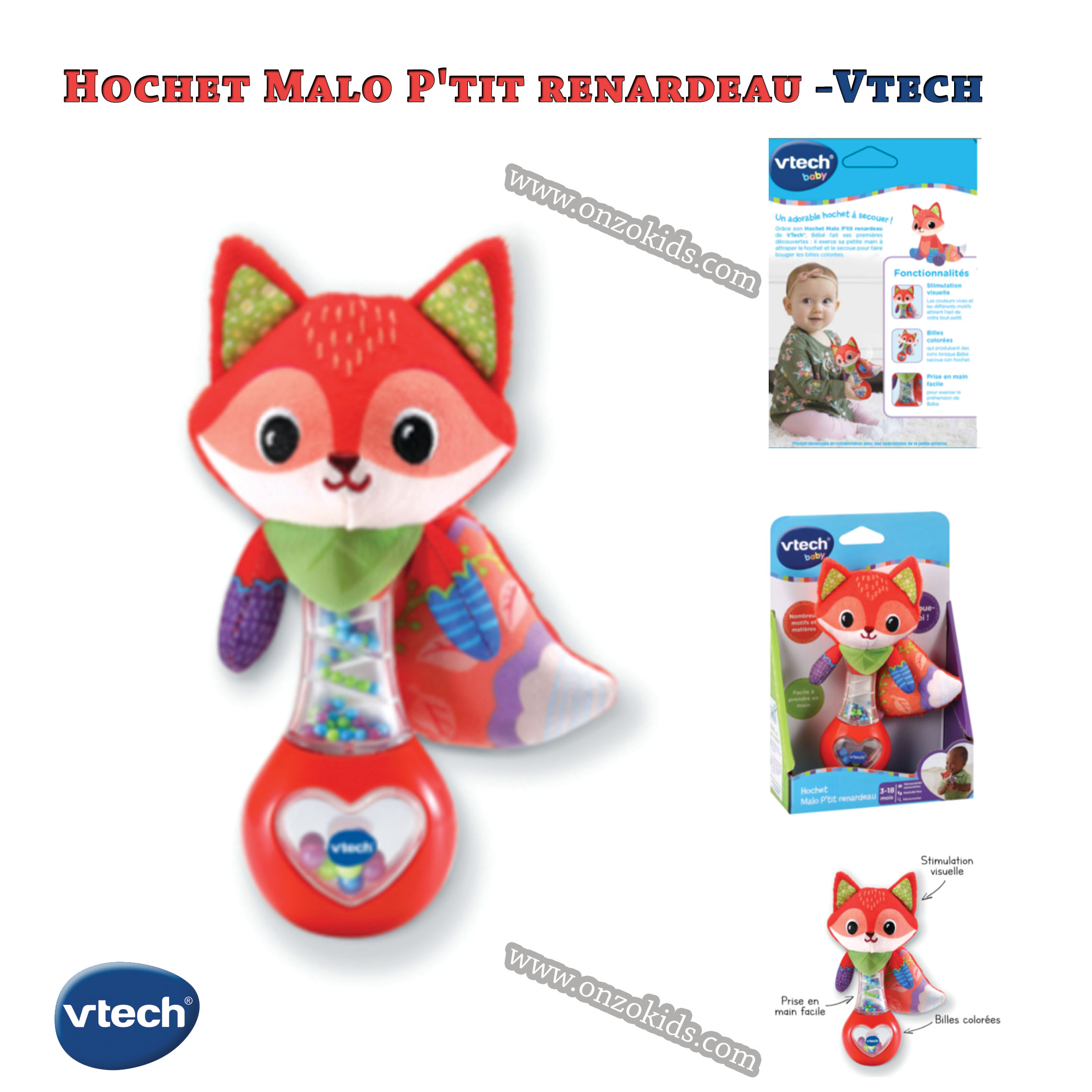 Hochet Malo P'tit renardeau - Baby Loulous -Vtech