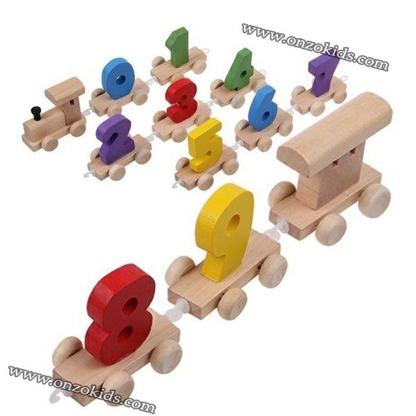 Train numérique en bois – Image 2