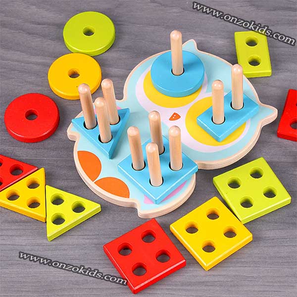 Empileur de Formes géométriques Montessori – Image 4
