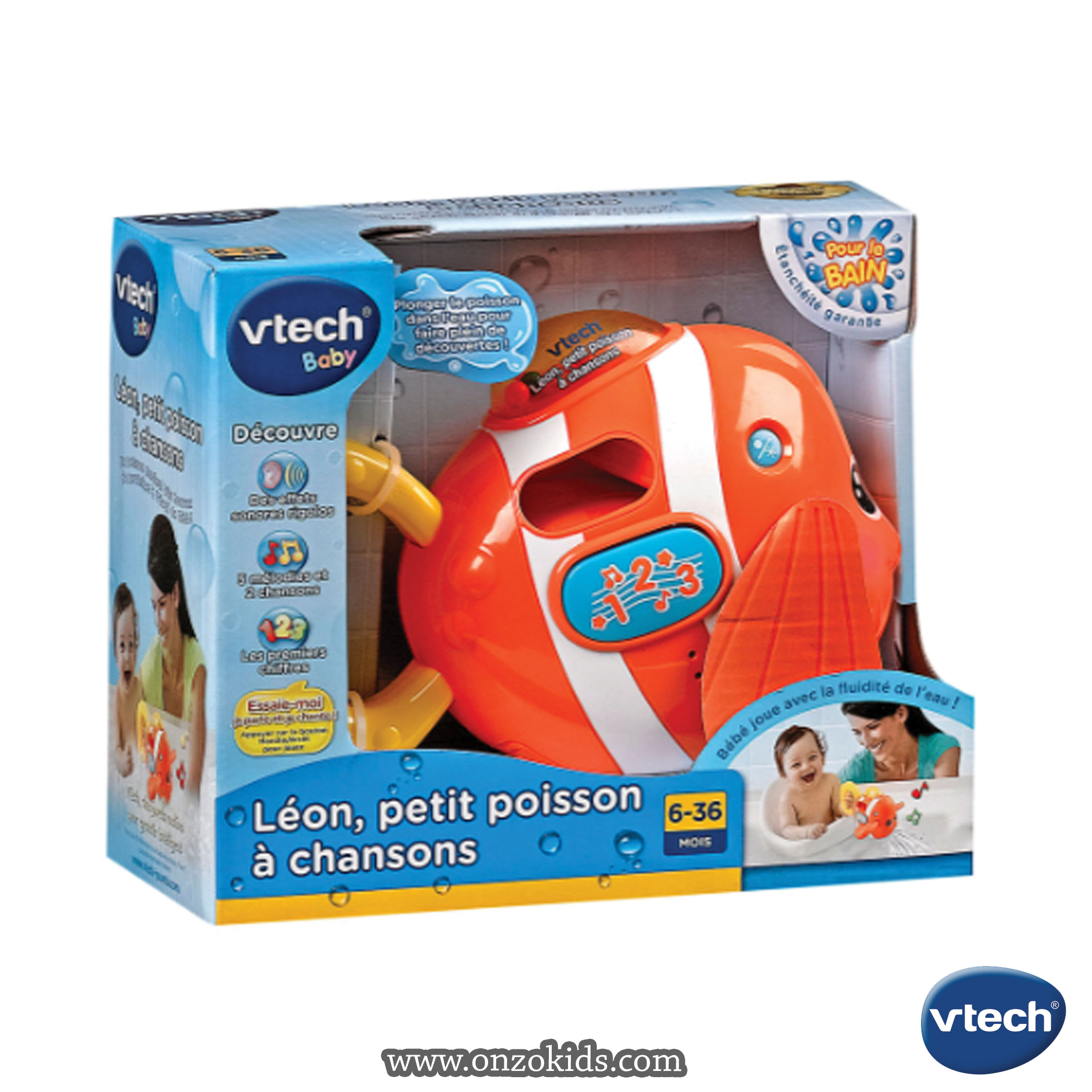 Léon, petit poisson à chansons - jouet musical - Vtech – Image 2