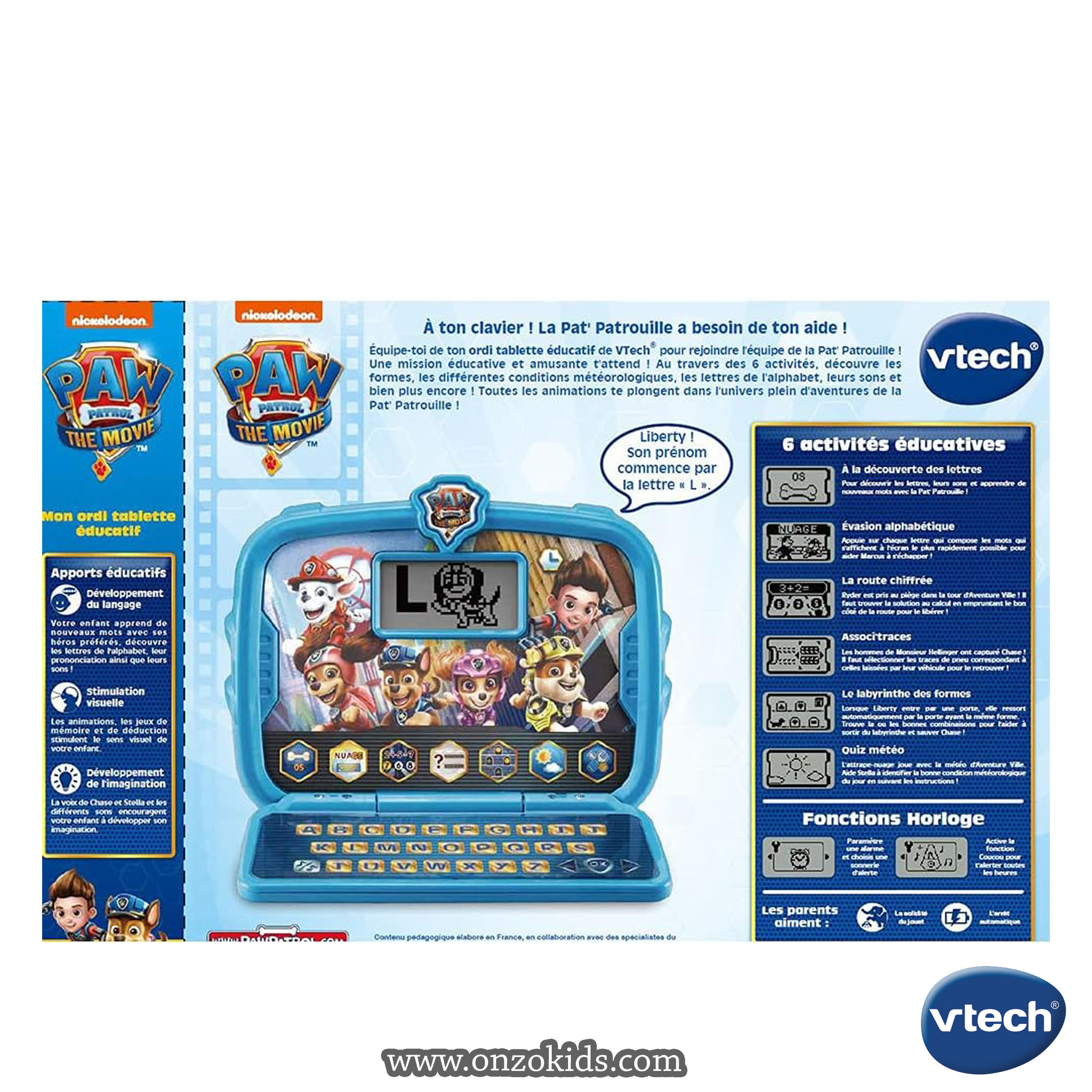 Pat Patrouille - Mon ordi tablette éducatif - Vtech – Image 3