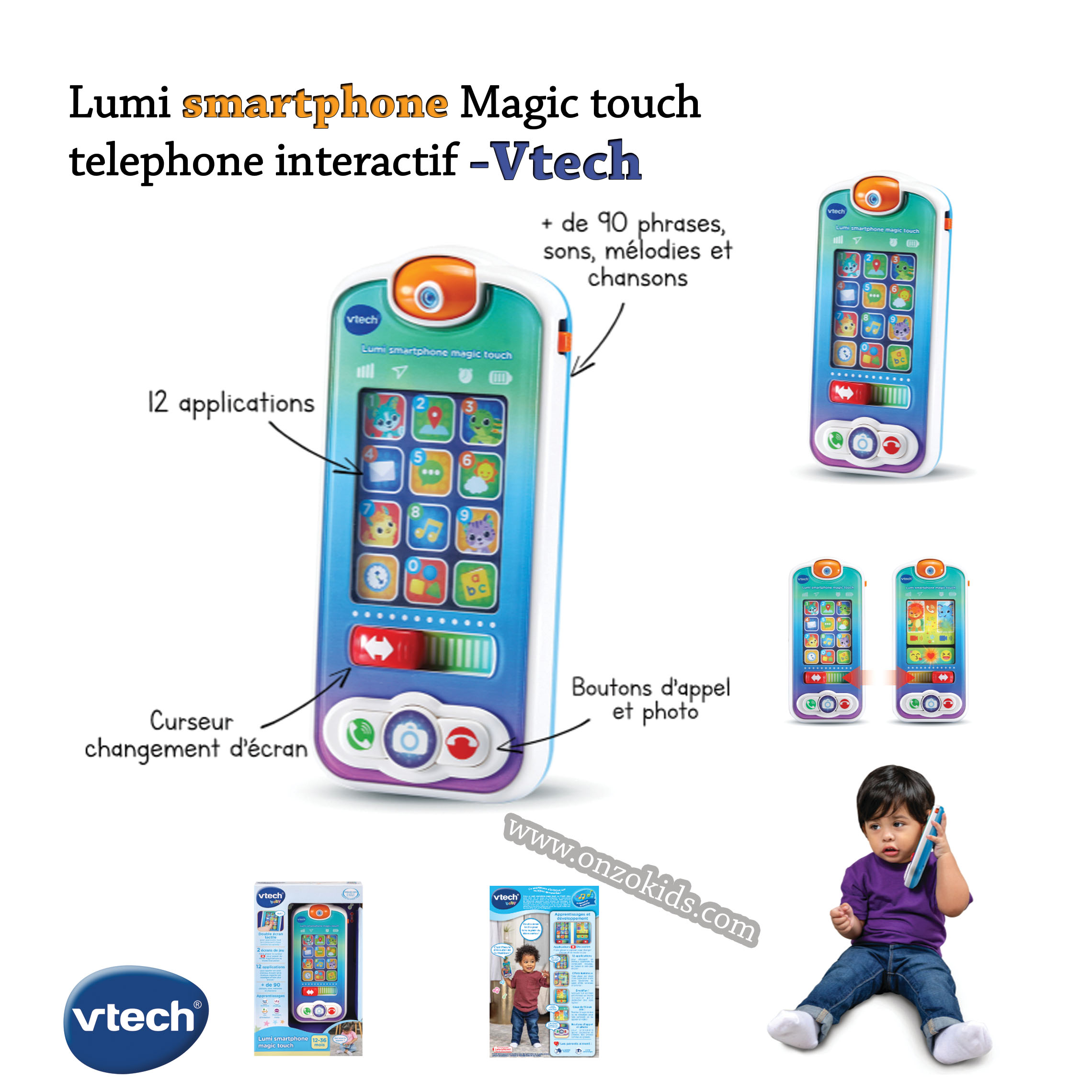 Lumi smartphone Magic touch - telephone interactif -Vtech