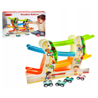 Piste de course en bois