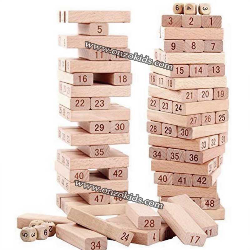 Jenga game | Jeu en bois à empiler - FOLDS HIGH – Image 4