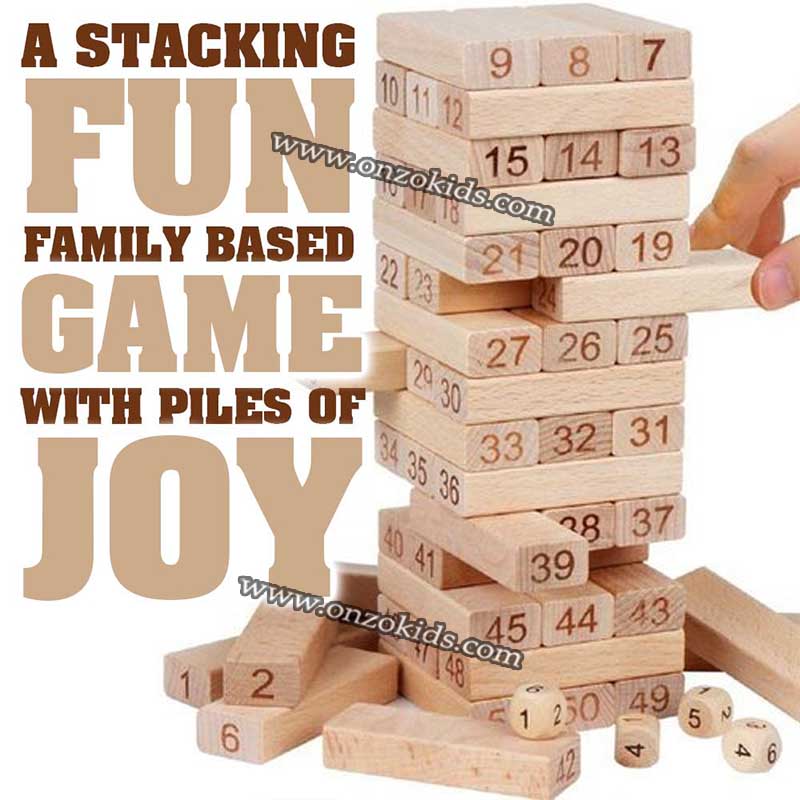 Jenga game | Jeu en bois à empiler - FOLDS HIGH – Image 5