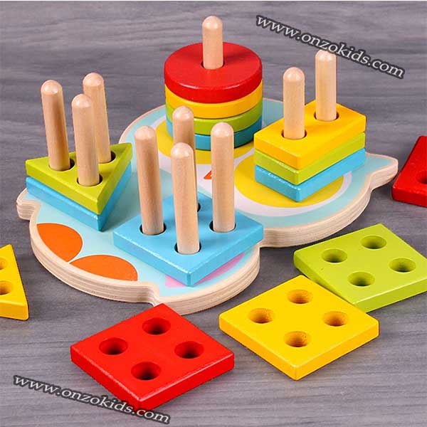 Empileur de Formes géométriques Montessori – Image 5
