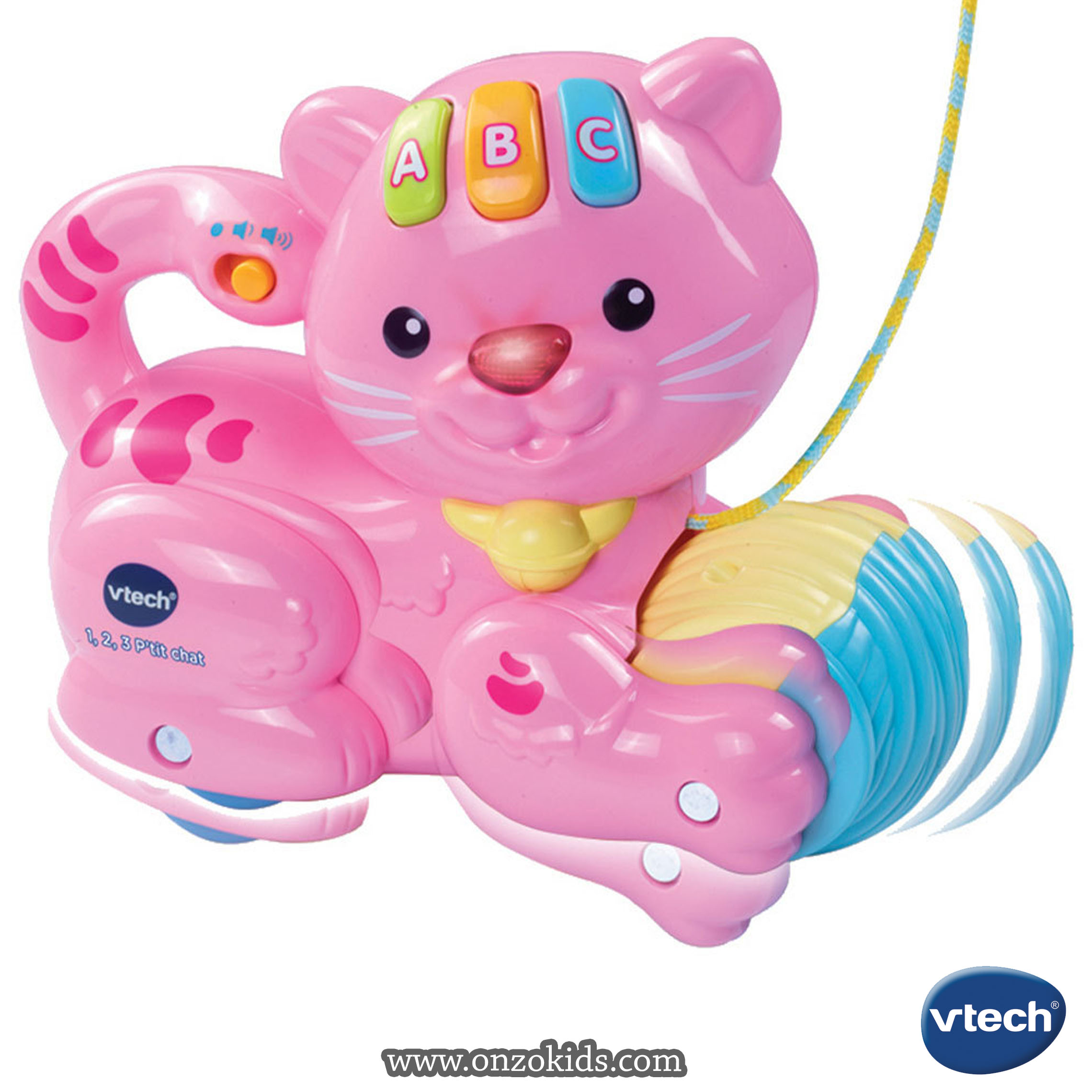 1, 2, 3 p'tit chat rose - jouet interactif -Vtech – Image 4