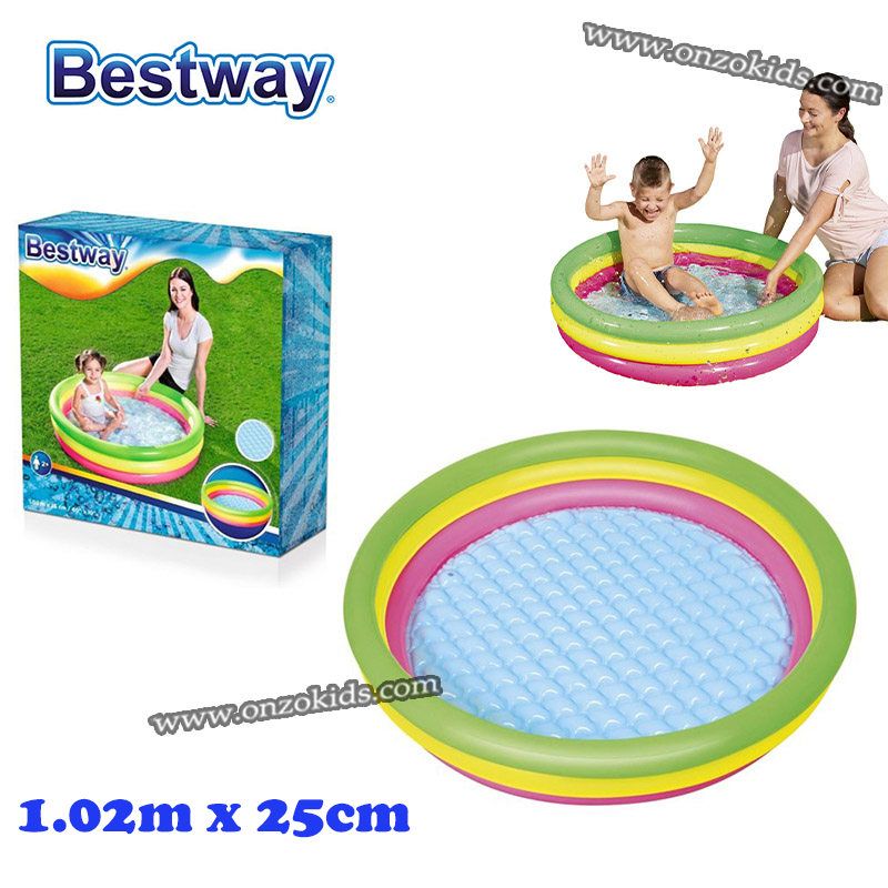 Piscine Gonflable Arc-en-Ciel 102 cm x 25 cm - Bestway -