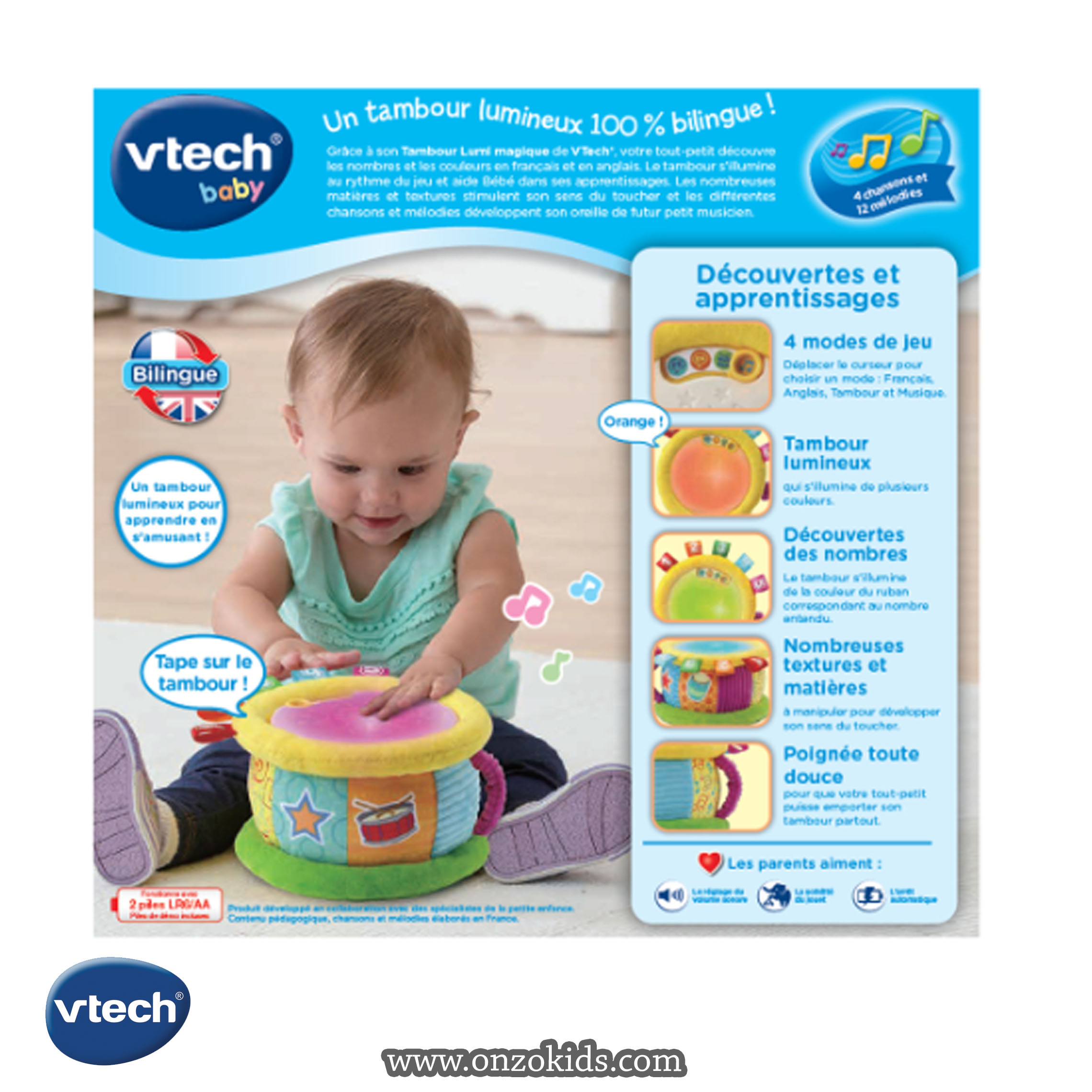Tambour Lumi magique - Jouet musical - Vtech – Image 3