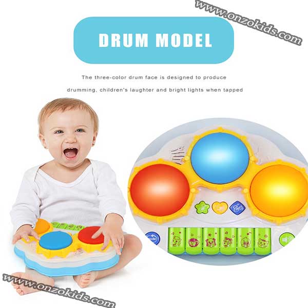 Tambour et piano pour bébé 2 en 1 – Image 2