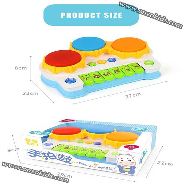 Tambour et piano pour bébé 2 en 1 – Image 5